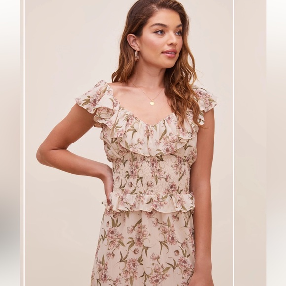 NWT Astr the label Luna Floral maxi dress - Picture 6 of 12